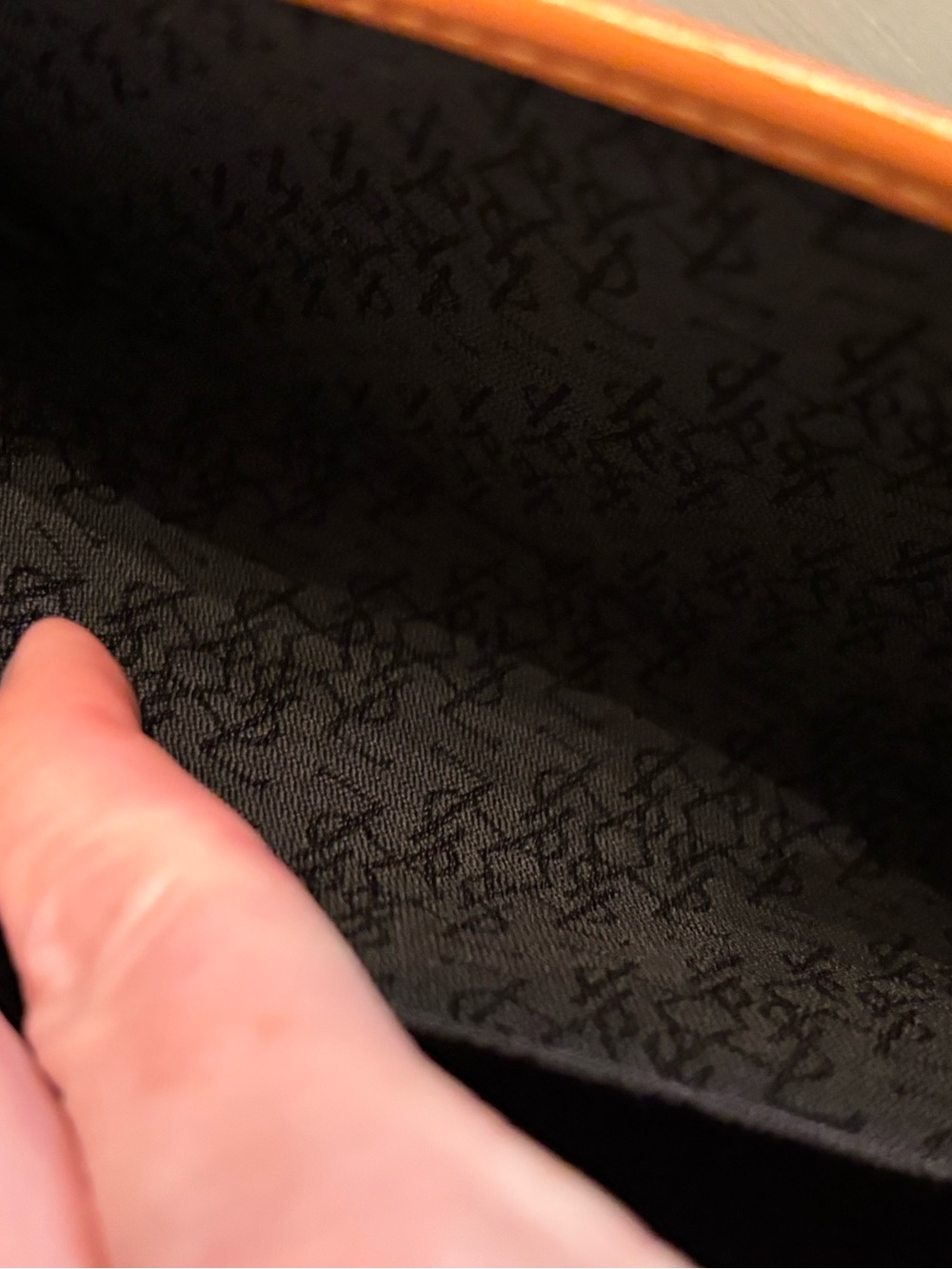 Vintage Yves Saint Laurent Black and Tan Clutch - Picture 8 of 12